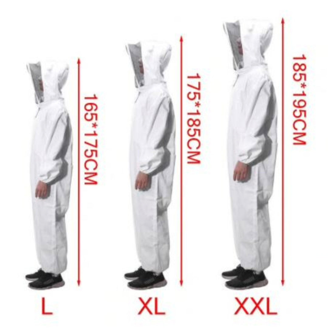 Čebelarska obleka / kombinezon bel