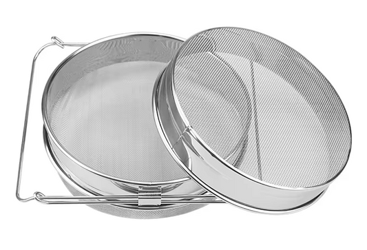 Čebelarsko cedilo iz nerjavečega jekla